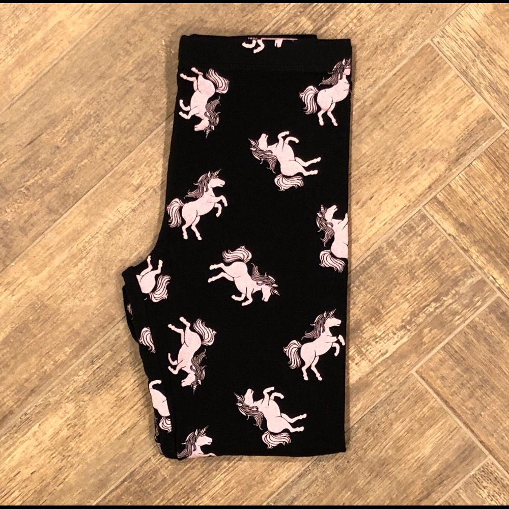 Girls Leggings- unicorns- Size M